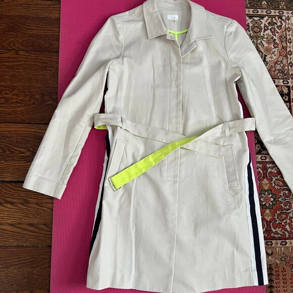 NEW 'ecru' Twill Cotton Trench Coat - Picture 3 of 15